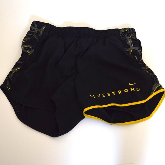 Nike Livestrong Tempo Running Shorts With Black Liner - Picture 2 of 4